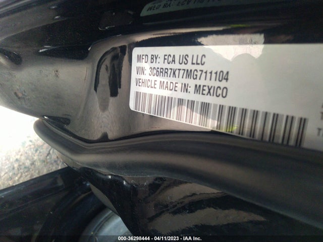 2021 RAM 1500 CLASSIC TRADESMAN VIN: 3C6RR7KT7MG711104