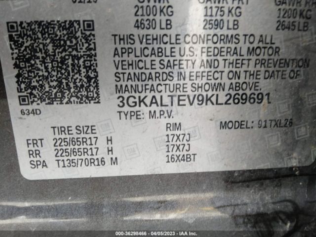 3GKALTEV9KL269691 GMC Terrain Sle