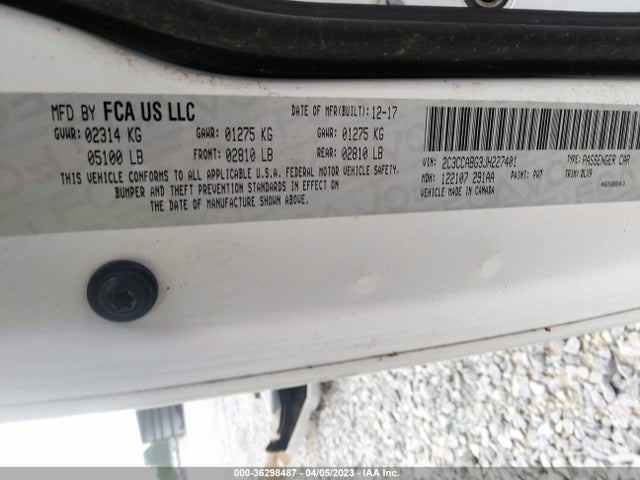 2C3CCABG3JH227401 Chrysler 300 300s