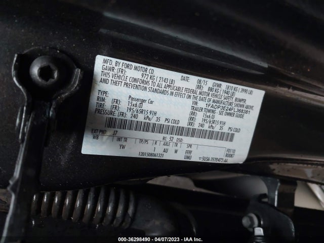 Ford FOCUS S 2015 1FADP3E24FL368381 Image 9