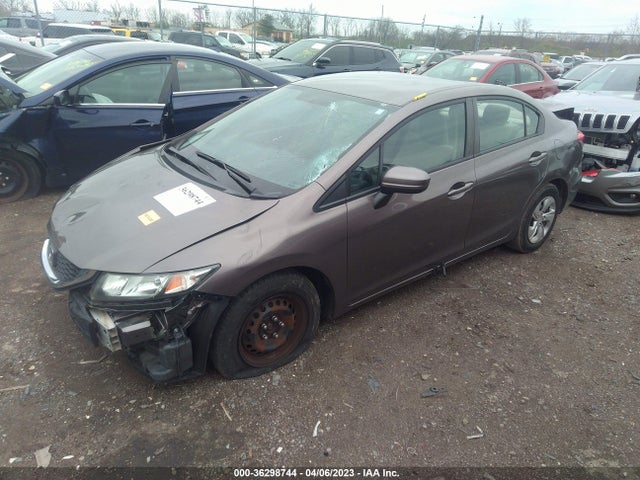 Honda Civic Sedan Lx 2014 19XFB2F59EE002735 Image 2