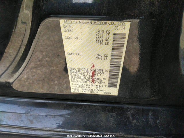 Nissan Altima 2.5 S 2014 1N4AL3AP3EN346617 Image 10