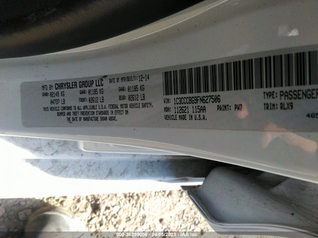 Chrysler 200 S 2015 1C3CCCBG9FN627506 Image 9