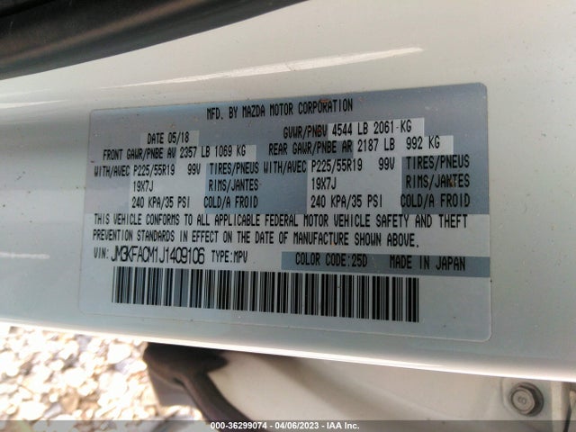 Mazda Cx-5 Touring 2018 JM3KFACM1J1409106 Image 10