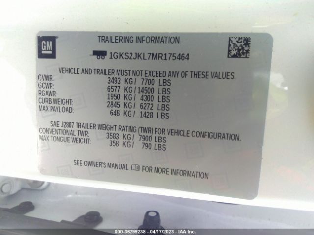 1GKS2JKL7MR175464 GMC YUKON XL DENALI
