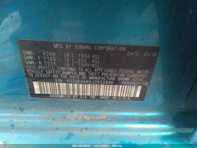 4S3GKAA6XJ3622896 Subaru Impreza