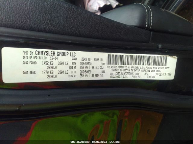 1C4RDJEG0FC737665 Dodge Durango Citadel