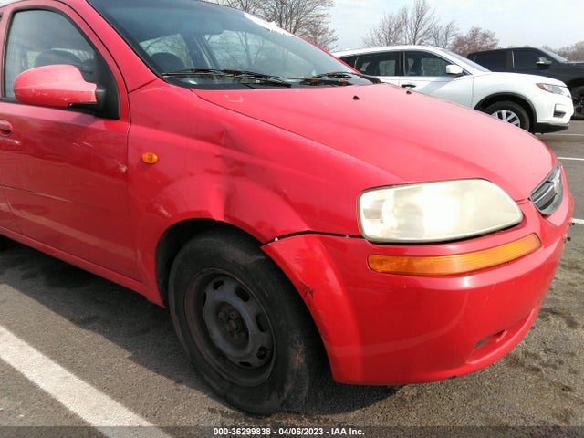 2004 CHEVROLET AVEO BASE VIN: KL1TD62614B179334
