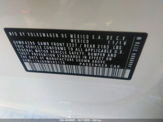3VWL17AJ8HM282176 Volkswagen Jetta 1.8t Sel