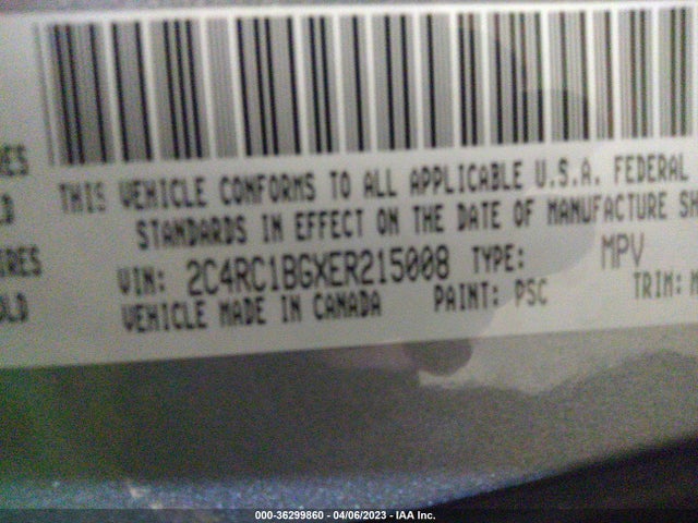 2C4RC1BGXER215008 Chrysler Town & Country Touring