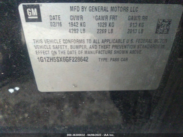 Chevrolet Malibu Premier 2016 1G1ZH5SX6GF228642 Image 10