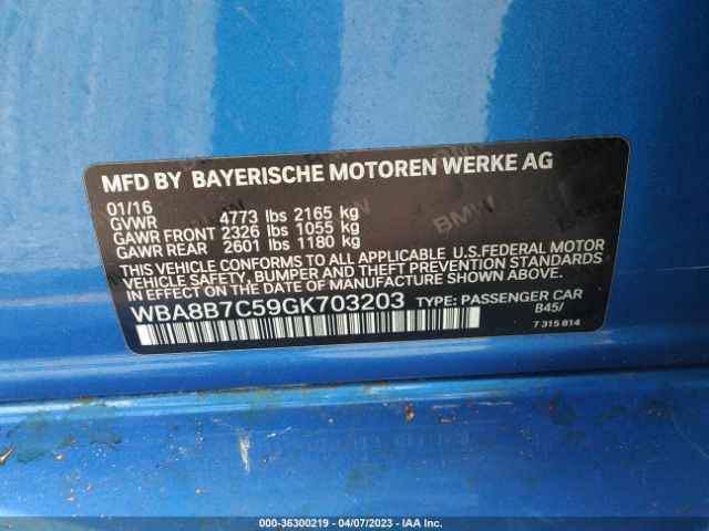 WBA8B7C59GK703203 BMW 3 Series 340i Xdrive