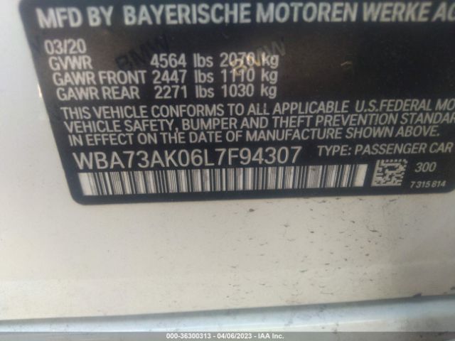 WBA73AK06L7F94307 BMW 2 Series 228i Xdrive