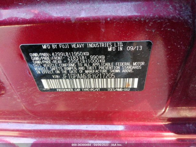 JF1GPAA63EH217205 Subaru Impreza Wagon 2.0i