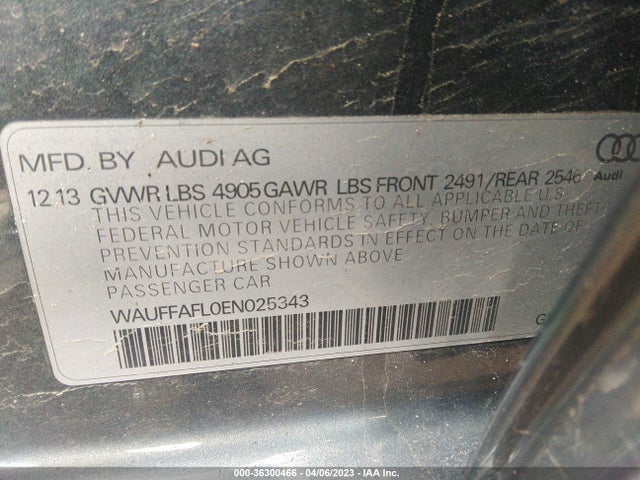 WAUFFAFL0EN025343 Audi A4 Premium Plus