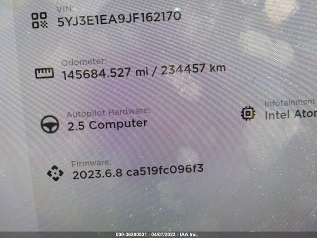 Tesla Model 3 Range Battery 2018 5YJ3E1EA9JF162170 Image 7