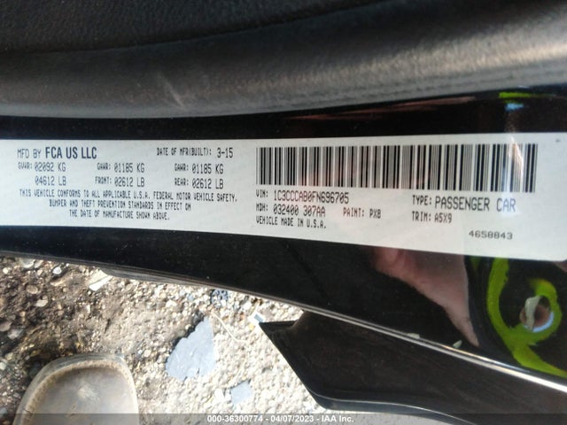 1C3CCCAB0FN696705 Chrysler 200 Limited