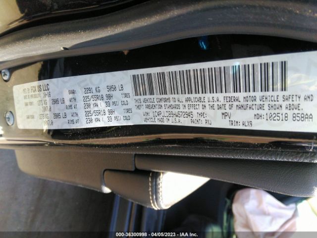 1C4PJLDB9HW572945 Jeep Cherokee Limited