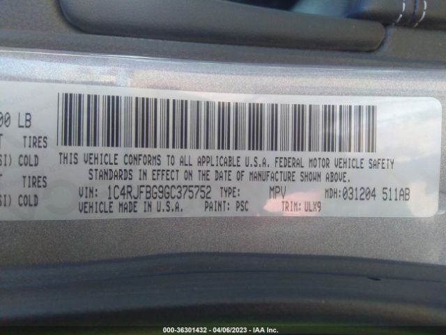 1C4RJFBG9GC375752 Jeep Grand Cherokee Limited