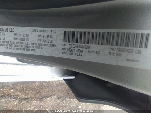 Chrysler 200 Touring 2016 1C3CCCFB7GN189360 Image 9