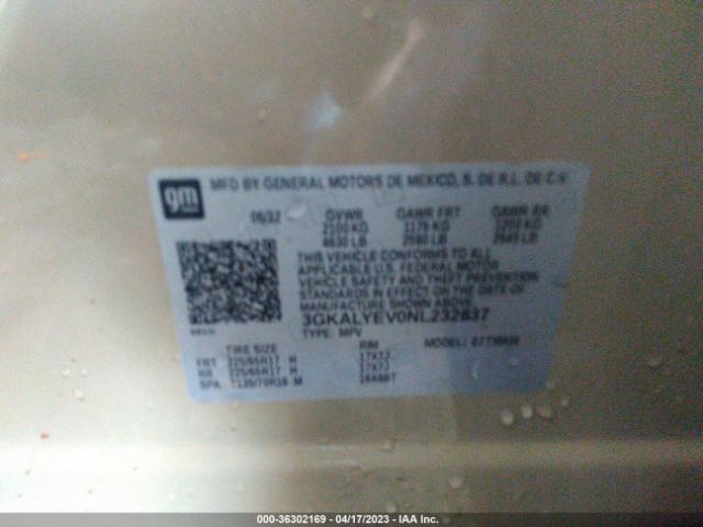 3GKALYEV0NL232837 GMC Terrain At4