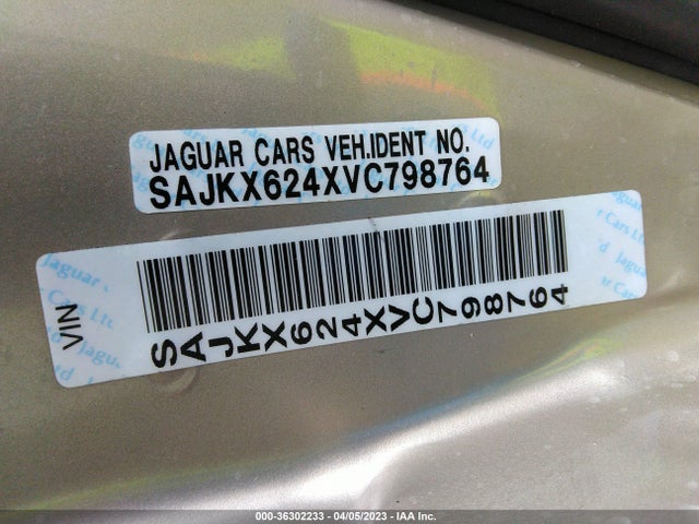 1997 JAGUAR XJ VANDEN PLAS VIN: SAJKX624XVC798764