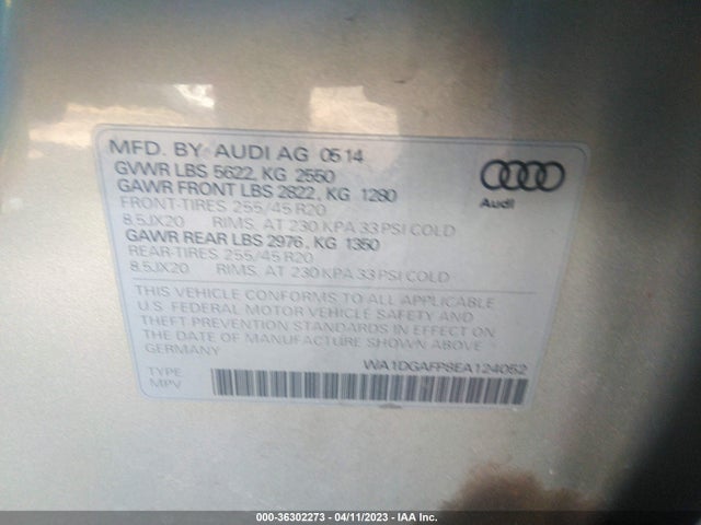 WA1DGAFP8EA124052 Audi Q5 Premium Plus