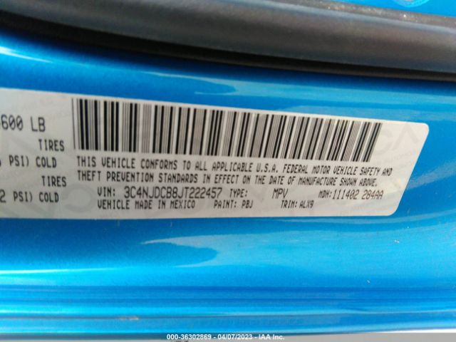 3C4NJDCB8JT222457 Jeep Compass Limited