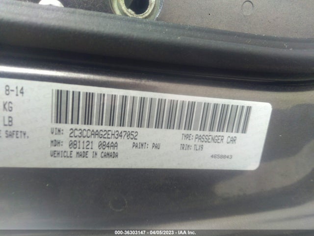 Chrysler 300 2014 2C3CCAAG2EH347052 Image 10