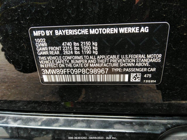 BMW 3 Series 330i Xdrive 2023 аукцион фото