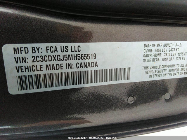 Dodge Charger Scat Pack 2021 2C3CDXGJ5MH565519 Image 10