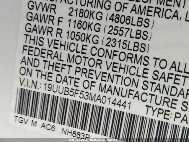 Acura Tlx W/a-spec Package 2021 19UUB5F53MA014441 Image 9