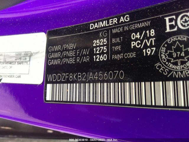 WDDZF8KB2JA456070 Mercedes-Benz E-class Amg E 63 S