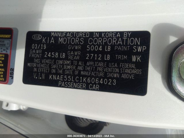 KNAE55LC1K6064023 KIA Stinger Gt2
