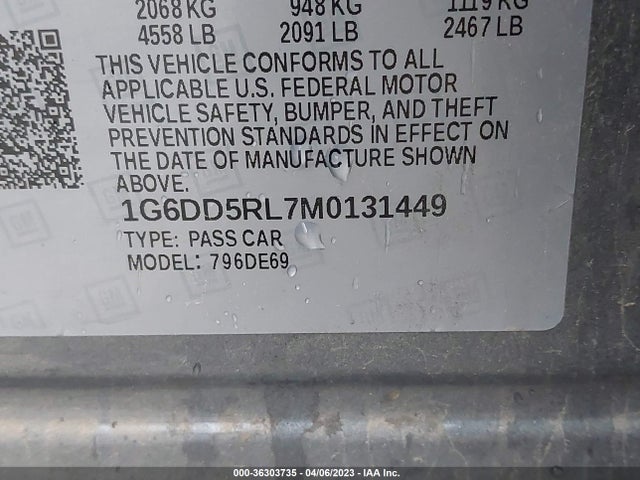 Cadillac Ct4 V-series 2021 1G6DD5RL7M0131449 Image 9