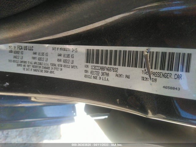 Chrysler 200 Limited 2015 1C3CCCAB6FN687832 Image 9