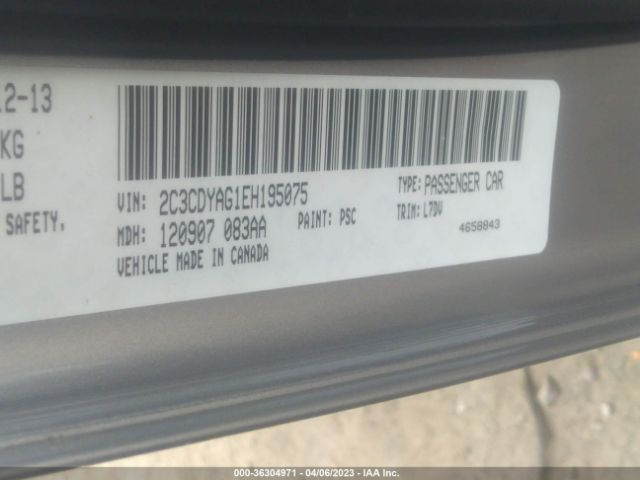 2C3CDYAG1EH195075 Dodge Challenger Sxt