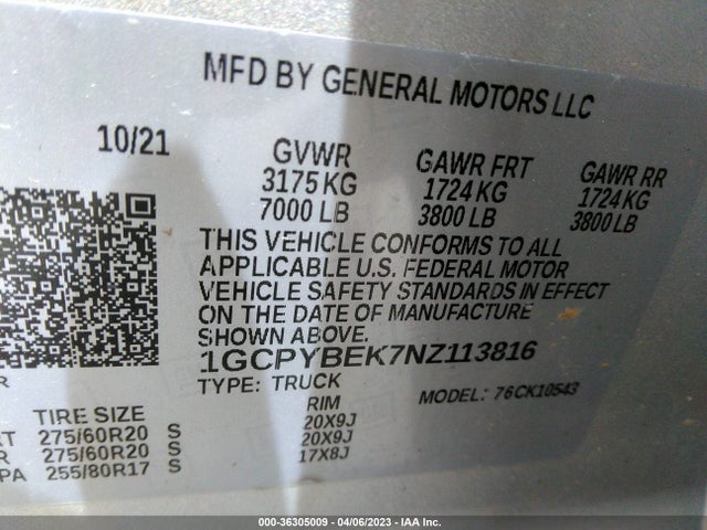 Chevrolet Silverado 1500 Ltd Custom 2022 1GCPYBEK7NZ113816 Image 9