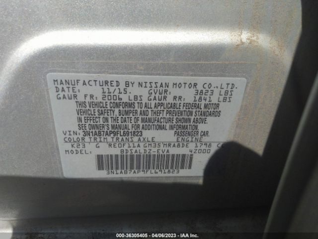 3N1AB7AP9FL691823 Nissan SENTRA SV