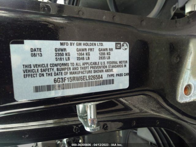 Chevrolet SS 2014 6G3F15RW6EL926584 Image 9