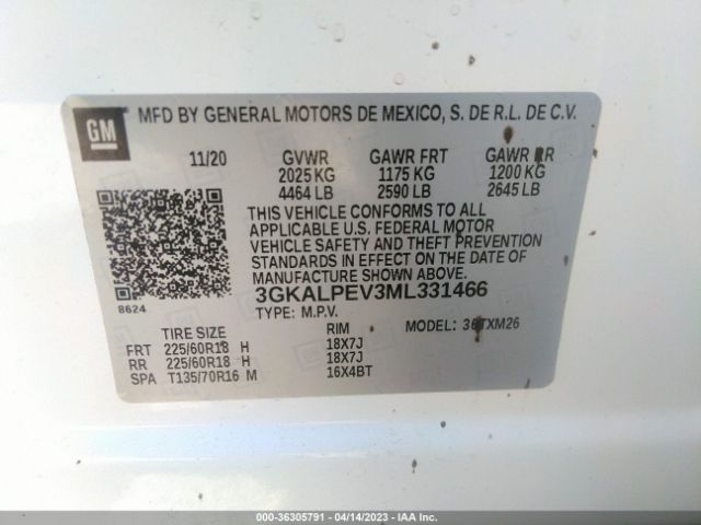 3GKALPEV3ML331466 GMC Terrain Slt