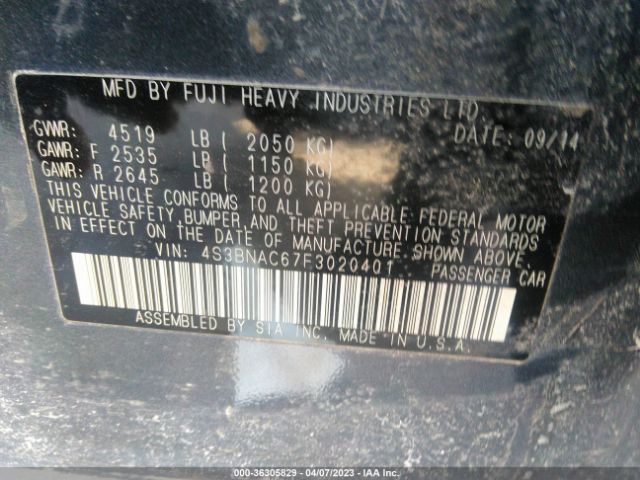 4S3BNAC67F3020401 Subaru Legacy 2.5i Premium