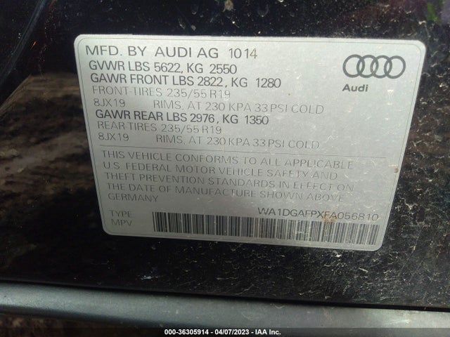 WA1DGAFPXFA056810 Audi Q5 Premium Plus