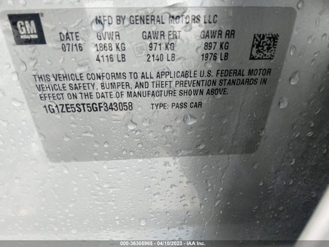 Chevrolet MALIBU LT 2016 1G1ZE5ST5GF343058 Image 11