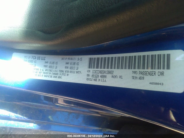 Chrysler 200 Limited 2016 1C3CCCAB2GN128022 Image 10
