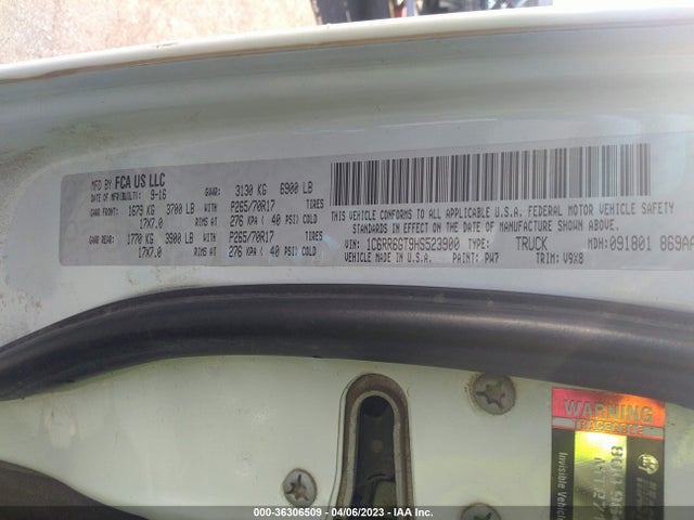 RAM 1500 Slt 2017 1C6RR6GT9HS523900 Image 10