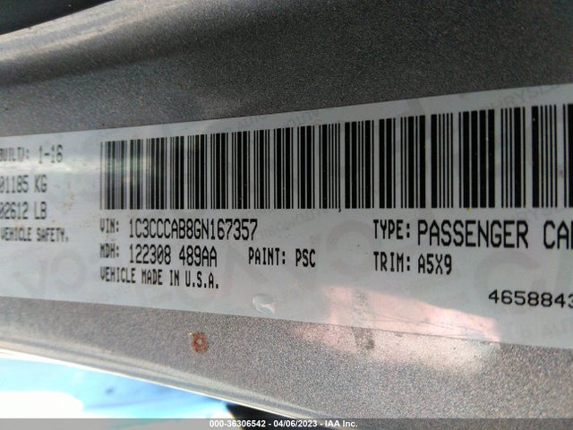Chrysler 200 Limited 2016 1C3CCCAB8GN167357 Image 9