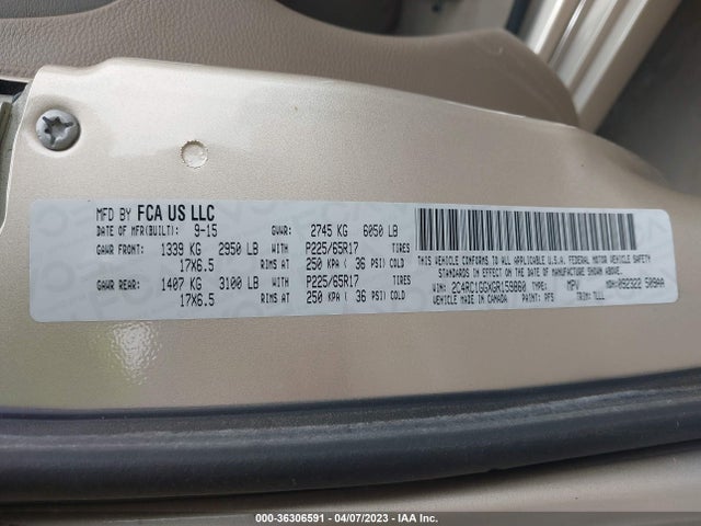 2C4RC1GGXGR159860 Chrysler Town & Country Limited Platinum