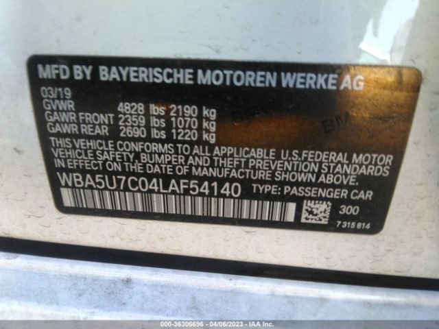 WBA5U7C04LAF54140 BMW 3 Series M340i
