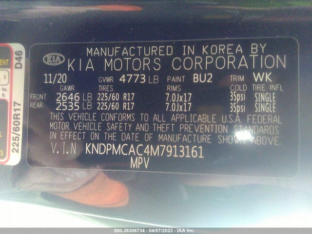 KIA Sportage Lx 2021 KNDPMCAC4M7913161 Image 10